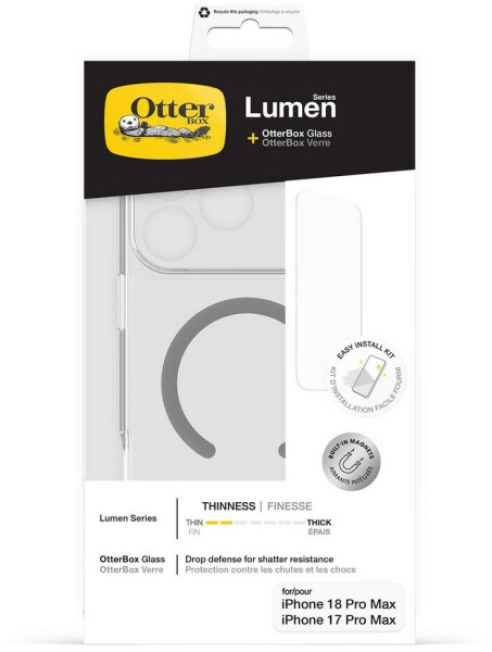 OtterBox Lumen Clear+Glass iPhone 18 Pro Max/17 Pro Max, transparent (78-81605), Bild 6