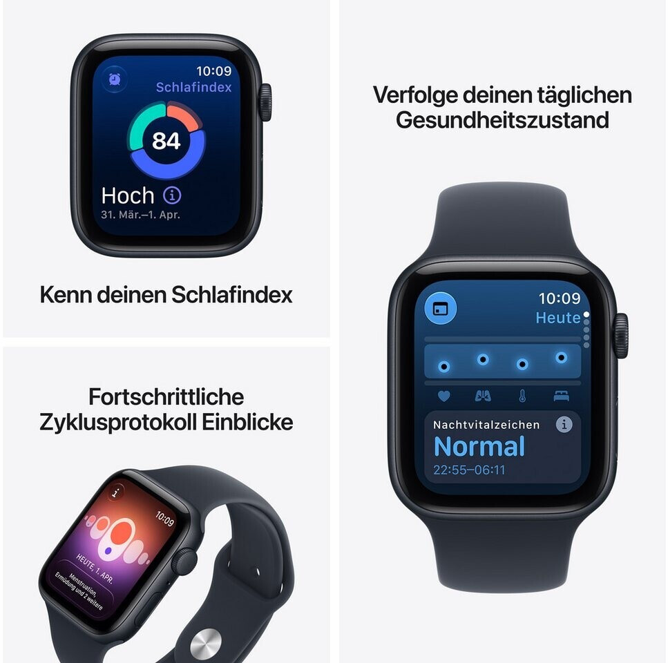 Apple Watch SE 3 aluminium GPS 44mm minuit (MJL94ZR/A) au meilleur prix ...