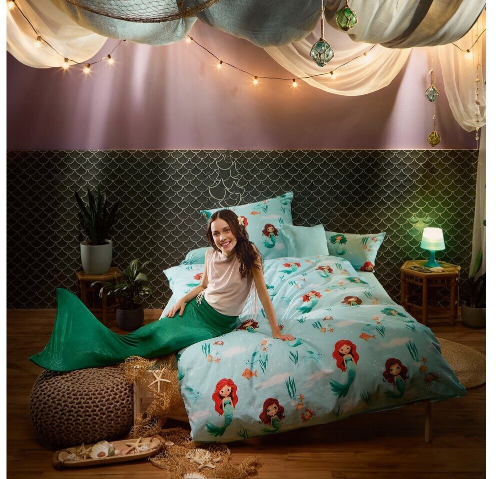 REDBEST Biber Kinder-Bettwäsche 135x200 cm (80x80 cm) türkis (529899) ab 37,99 € (Oktober 2026)
