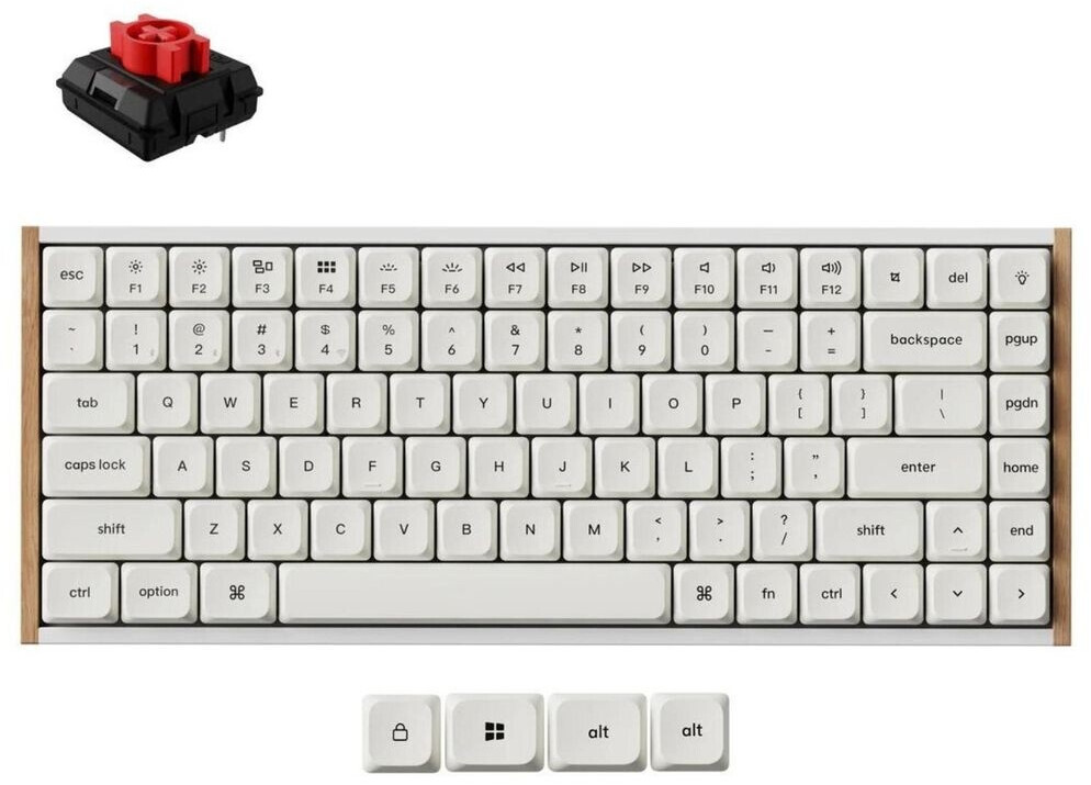 Keychron K3 Ultra 8K kabellose mechanische Tastatur 75% Low-Profile RGB ...