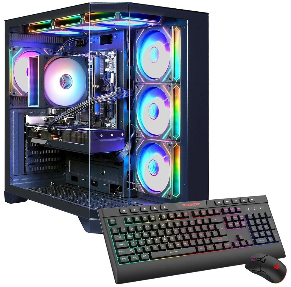 Hyrican HYPE-A BK Gaming-PC Ryzen 5 9600X, RX 9070 XT, 32GB DDR5, 1TB ...