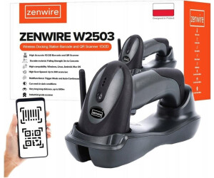 Zenwire W2503 Barcode-Scanner 1D/2D QR kabellos mit Dockingstation ...