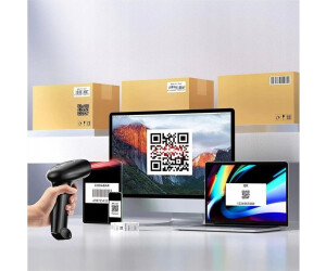 Zenwire W2503 Barcode-Scanner 1D/2D QR kabellos mit Dockingstation ...