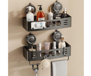 LuxusKollektion Duschablage mit Saugnapf, Aluminium, grau, 2-tlg. ab 74,99 € (Oktober 2026)