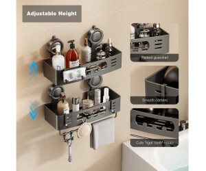 LuxusKollektion Duschablage mit Saugnapf, Aluminium, grau, 2-tlg. ab 74,99 € (Oktober 2026)