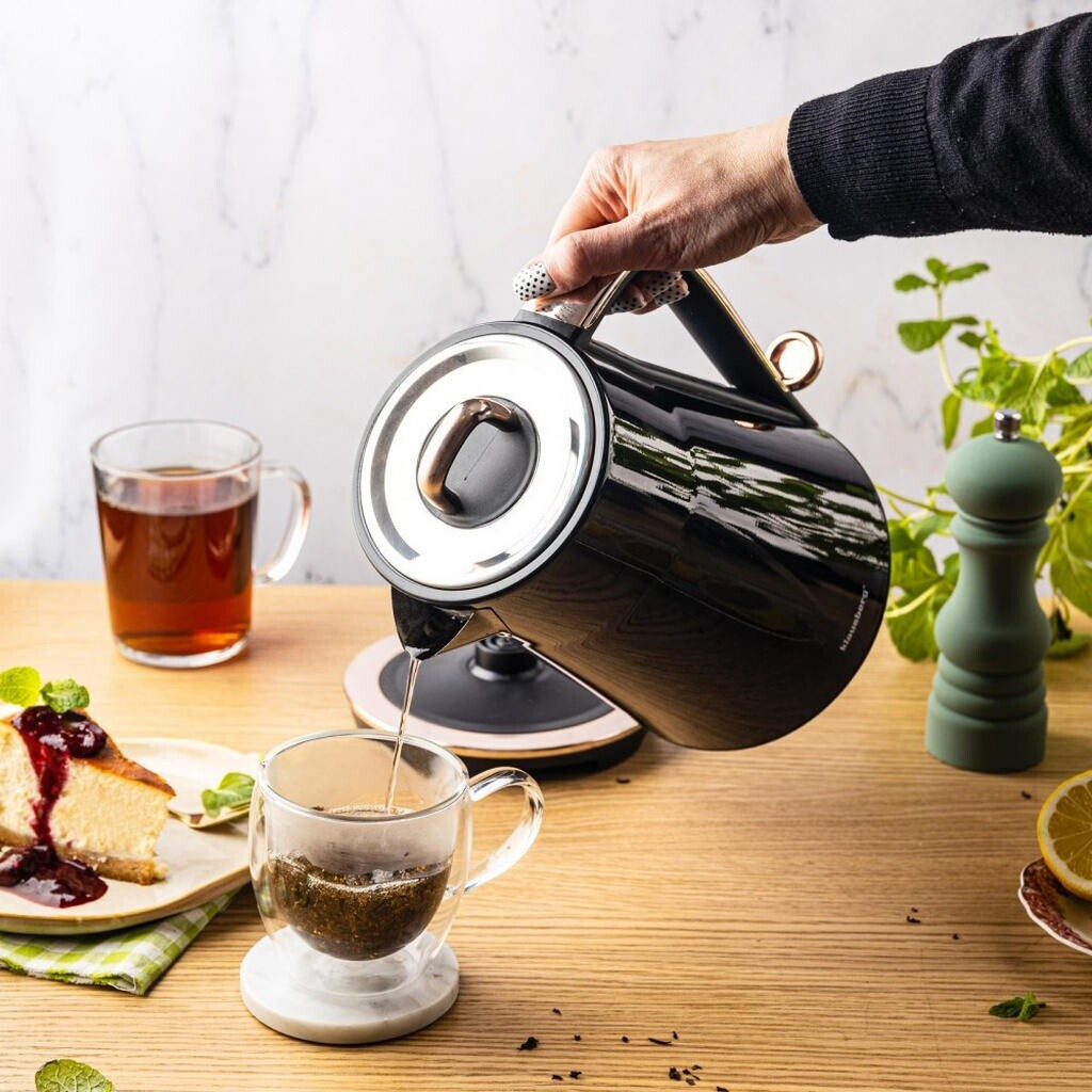 Klausberg KB-9015 Wasserkocher 1,7L 2200W Edelstahl, schwarz ab 54,00 € (Oktober 2026)
