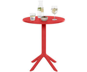 CLP Lacota Gartentisch rund, Kunststoff, rot, Ø 60cm (328446) ab 69,90 € (Oktober 2026)