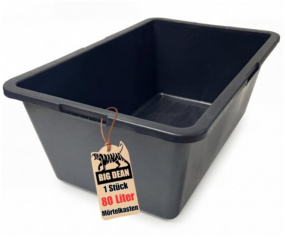 BigDean Mörtelkübel eckig 80L, 78x47x30cm ab 10,79 € (Oktober 2026)
