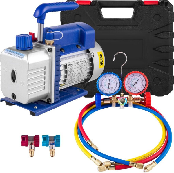 VEVOR Vakuumpumpen-Set 4 CFM 113 l/min (4CFM1/3HPZKB4F001)
