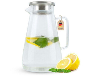 Intirilife Karaffe mit Henkel und Deckel, Glas, transparent, 1,5L (DE-142631) ab 19,99 € (Oktober 2026)