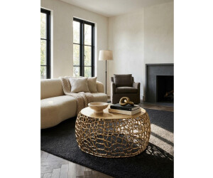 KADIMA DESIGN ASTLUX Couchtisch rund, Aluminium, gold (66x66x30cm) ab 226,95 € (Oktober 2026)