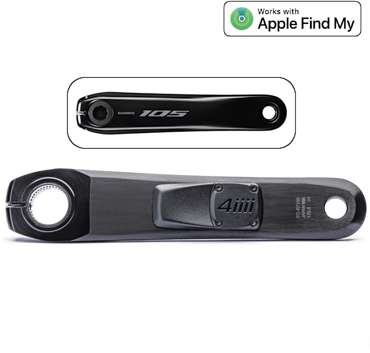 4iiii PRECISION 3+ Powermeter – Shimano 105 FC-R7100 172,5 ab 309