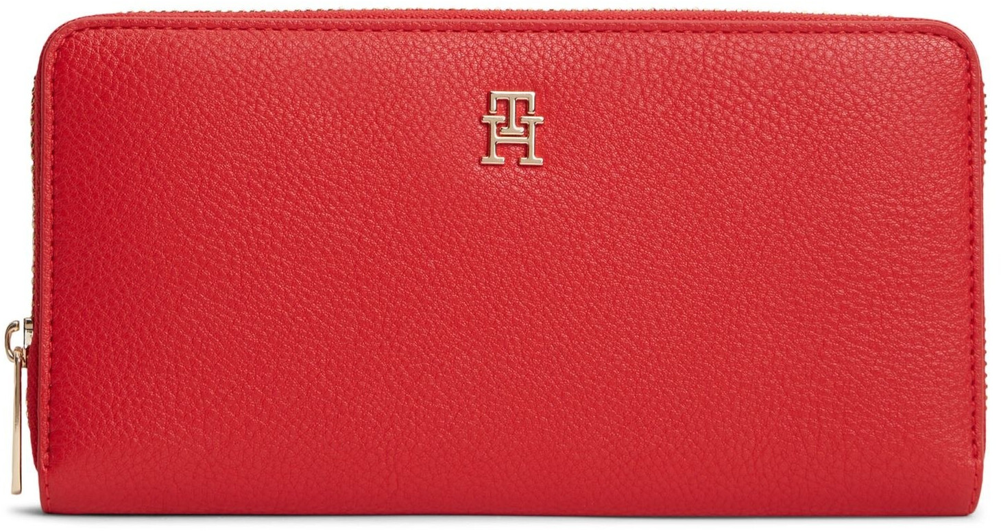 Tommy Hilfiger Icon Large Zip Wallet ( AW0AW18483) primary red au ...