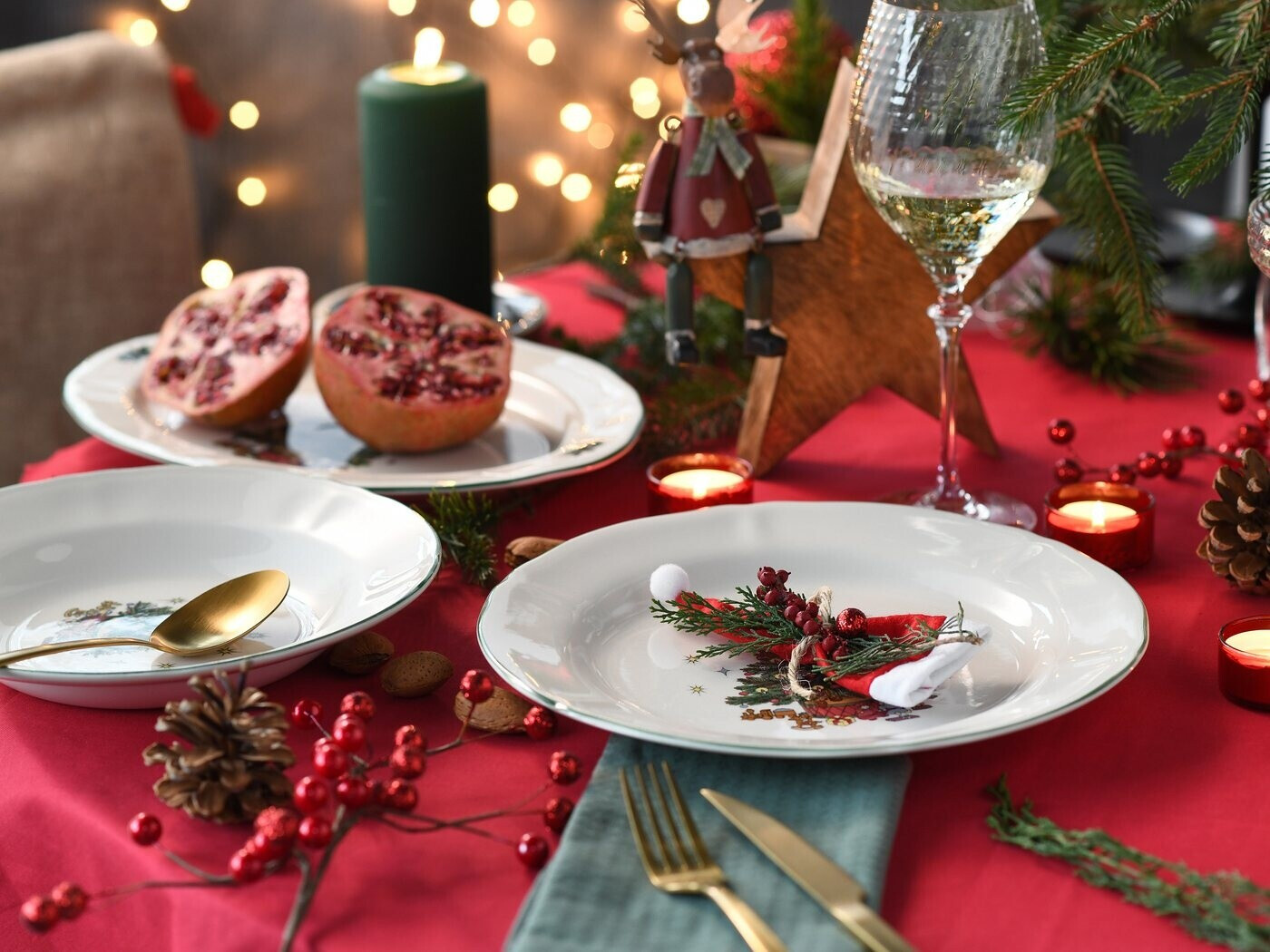 CreaTable Tafelservice Tannenbaum bunt, 12-teilig, Steingut (007768082903) ab 84,95 € (Oktober 2026)