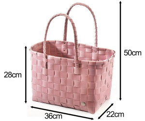 kobolo Einkaufskorb ROSE XXL geflochten, Kunststoff (PE) mit PU-Henkeln ab 28,95 € (Oktober 2026)