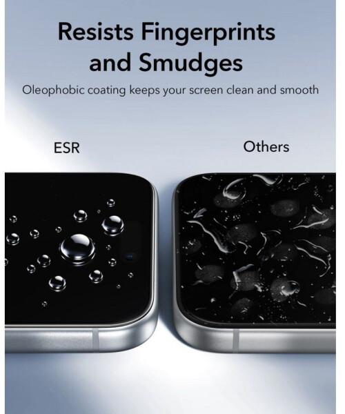 ESR UltraFit Classic Panzerglas für iPhone 17 Pro / 18 Pro, 9H, 2 Stück, Bild 6