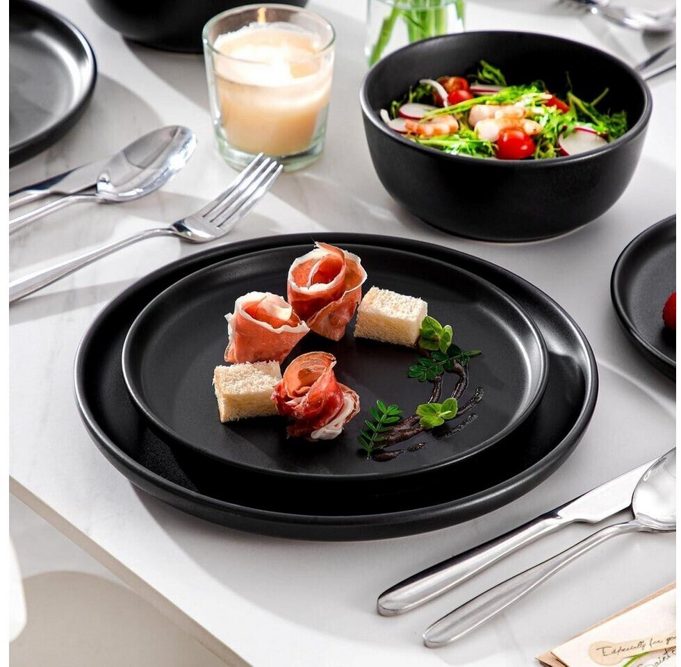 LuxusKollektion Geschirrset 18-teilig für 6 Personen, Steingut, schwarz ab 174,99 € (Oktober 2026)