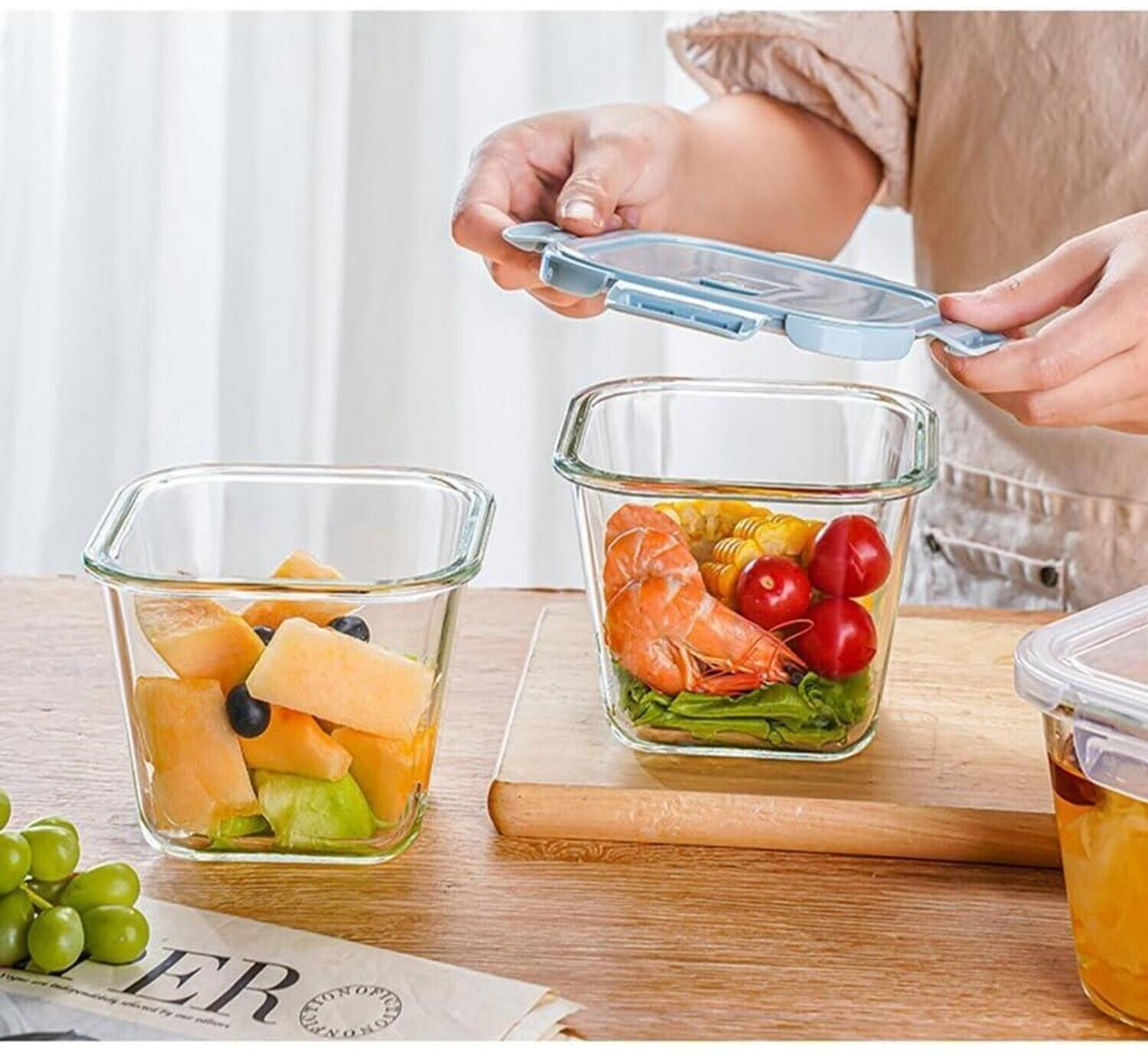 LuxusKollektion Glas-Vorratsdosen luftdicht 900ml, 4er Set ab 59,99 € (Oktober 2026)