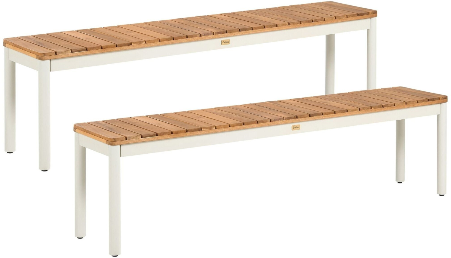 From Setting Buy Beliani Corricella Garden Bench Set of 2, Acacia Wood, brown from £ ...