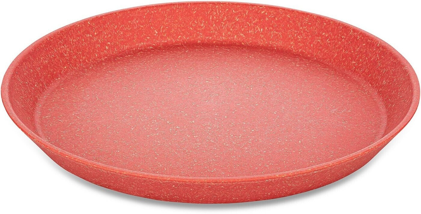 Koziol Connect Plate Frühstücksteller, Kunststoff, koralle, 4er-Set, Ø ...