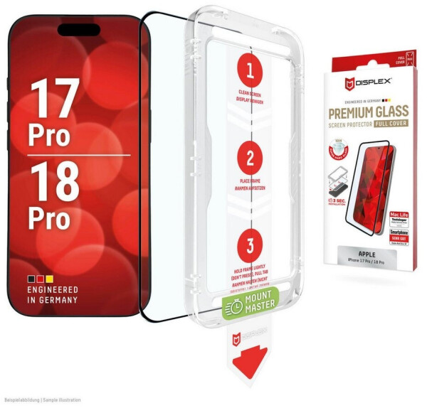 Displex Premium Glass MM Displayschutzglas für iPhone 17 Pro/18 Pro (02313)