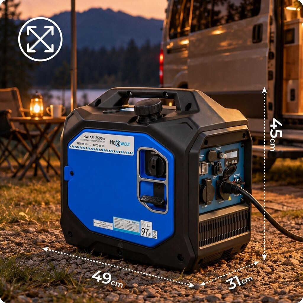 Invertyer THUNDER HW-API-2500IS Inverter Stromerzeuger 3500W Benzin 230V (HW-API ...