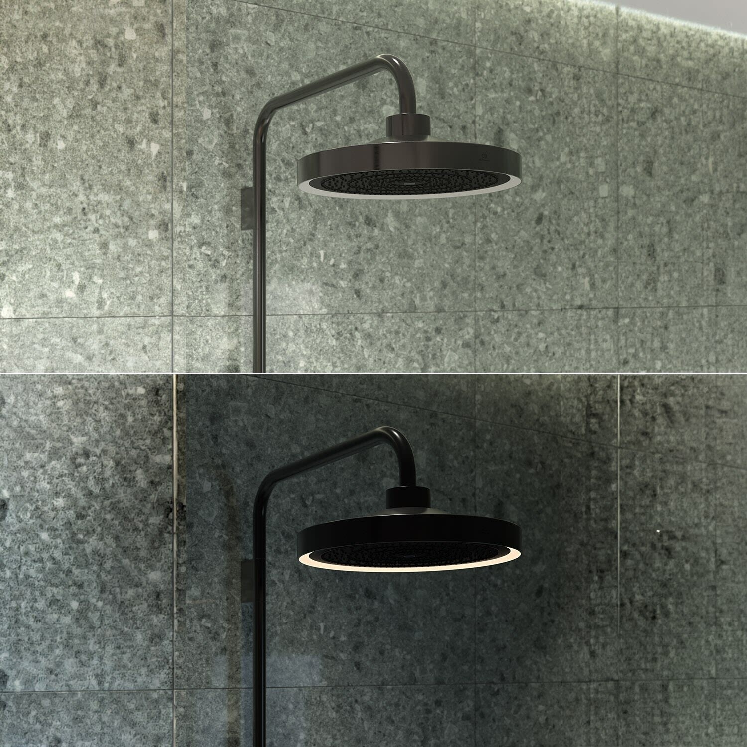 Ideal Standard Solos Système de douche avec thermostat apparent, LED ...
