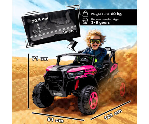 Buy AIYAPLAY Ride-On Electric Truck 2-Seater 24V, pink, with Remote ...