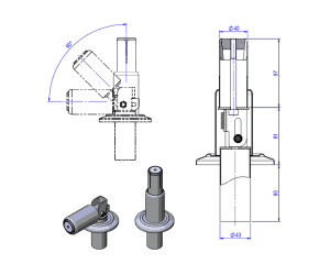 AstralPool Gelenkige Ankerbuchse ohne Grundplatte 43mm (00043) ab 122 ...