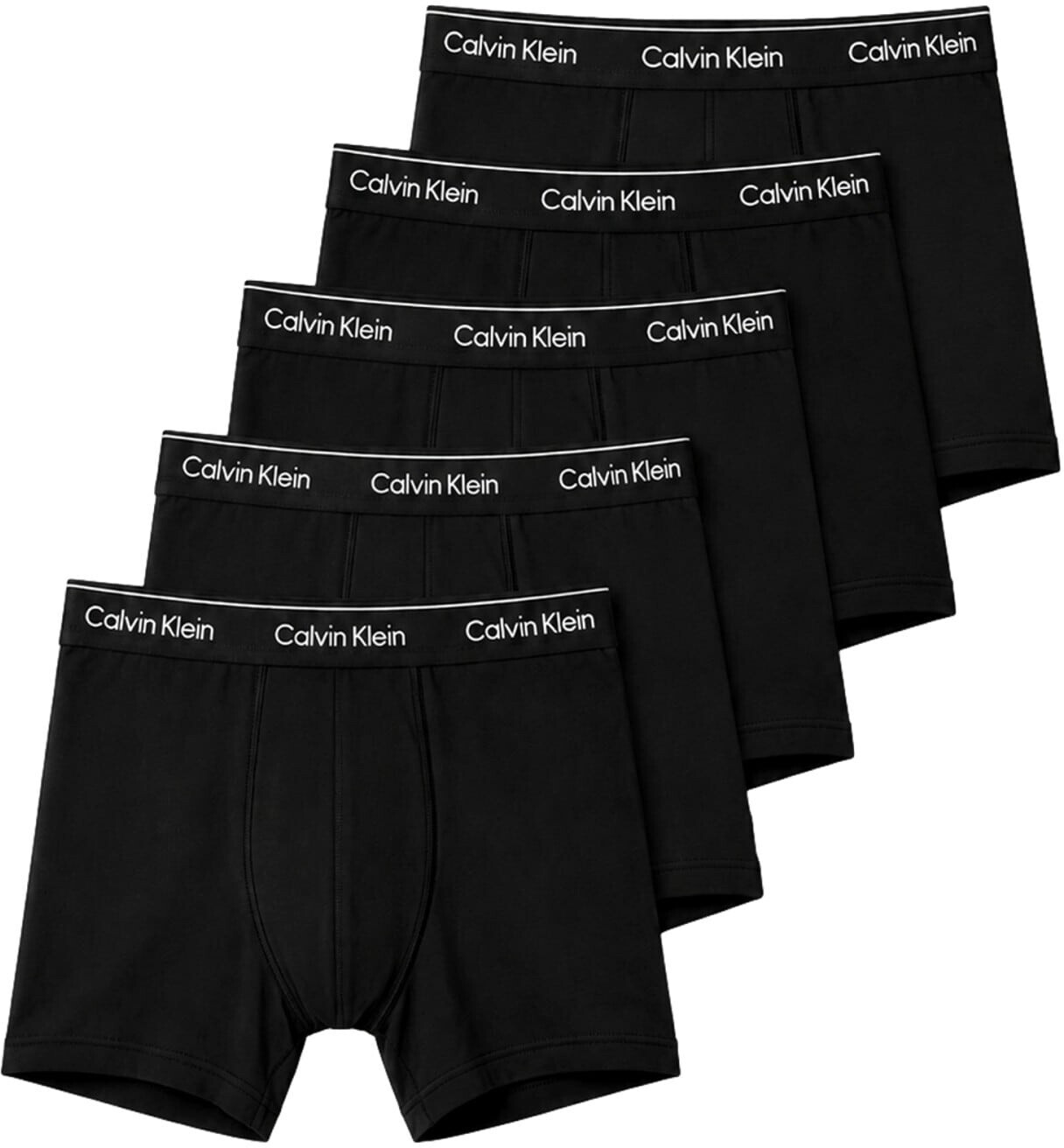 Calvin Klein Icon Cotton Stretch 5-Pack Boxer Briefs in Black ...