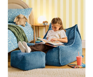 Icon Alto Cord Sitzsack Kinder mit Hocker, blau (EU1KALTOFSTJC033) ab ...