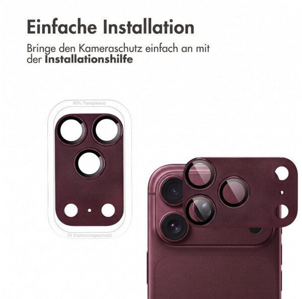 imoshion Kamera-Schutzglas 2er-Pack für Apple iPhone 18 Pro / 17 Pro, bordeauxviolett (SH00099740), Bild 6