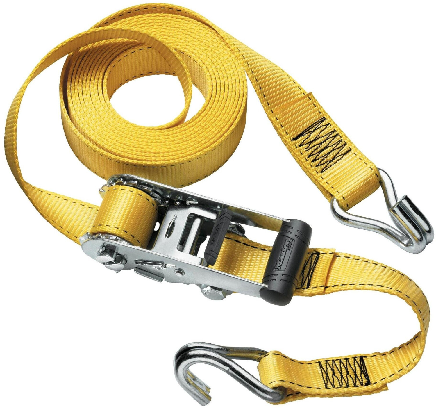Master Lock Backpack Master Lock Zurrgurt mit Druckratsche und J-Haken, 4,5m, 35mm ...