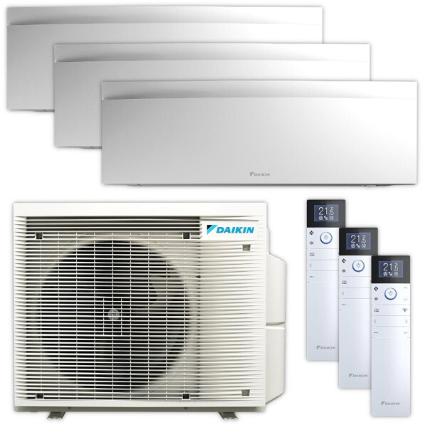 Daikin Multisplit Klimaanlage Set Emura 3 Mattweiß 3x 2,5 kW