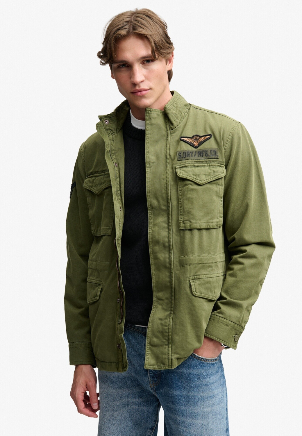 Superdry Patched Military M65 Jacket (M5012473A) green au meilleur prix ...