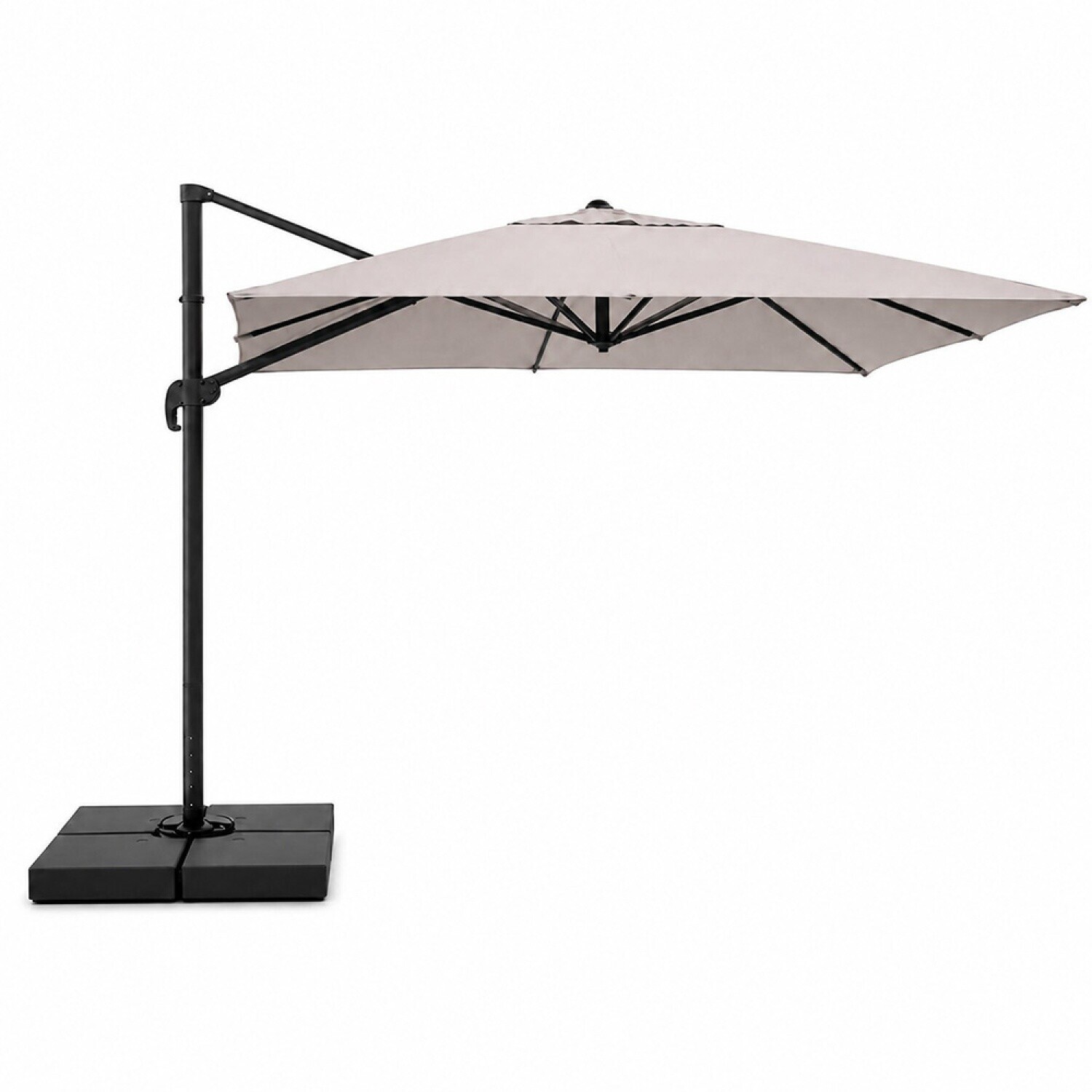 Concept Usine CEZIR Parasol rectangulaire déporté rotatif 3x4m gris ...