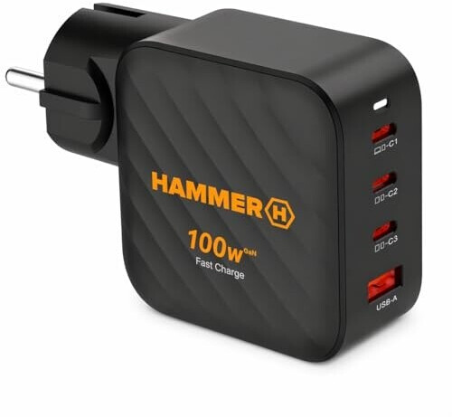 Hammer RapidCharge 100W Netzteil 3-Port USB-C/USB-A PD/PPS ab 35,00 ...