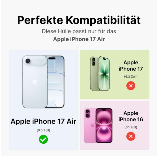 Betterfon Magnetisches Matte Case kratzfest für Apple iPhone 17 Air Blau, Bild 2