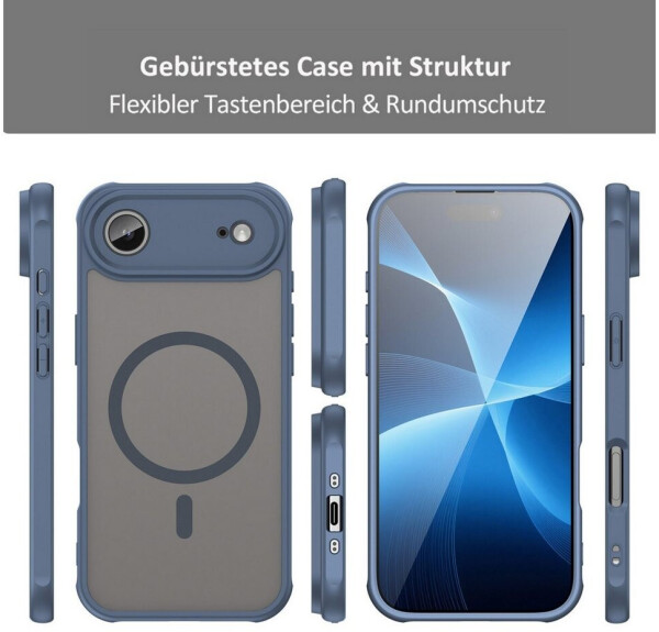 Betterfon Magnetisches Matte Case kratzfest für Apple iPhone 17 Air Blau, Bild 4