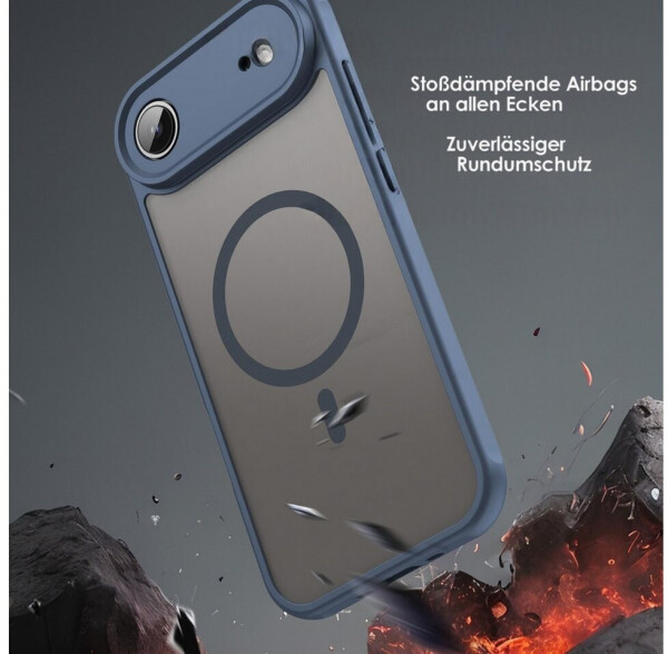 Betterfon Magnetisches Matte Case kratzfest für Apple iPhone 17 Air Blau, Bild 6