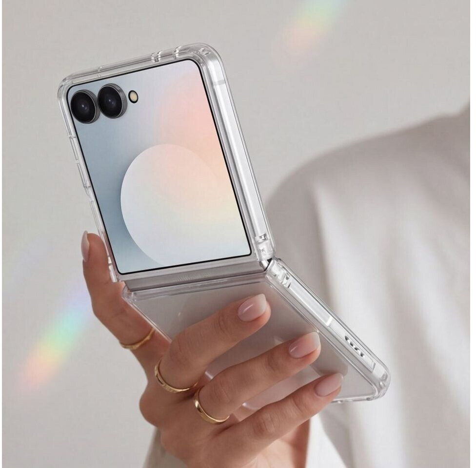 Transparent Case Tech Tech-Protect Handyhülle FlexAir Hybrid für Samsung Galaxy Z Flip8 ...