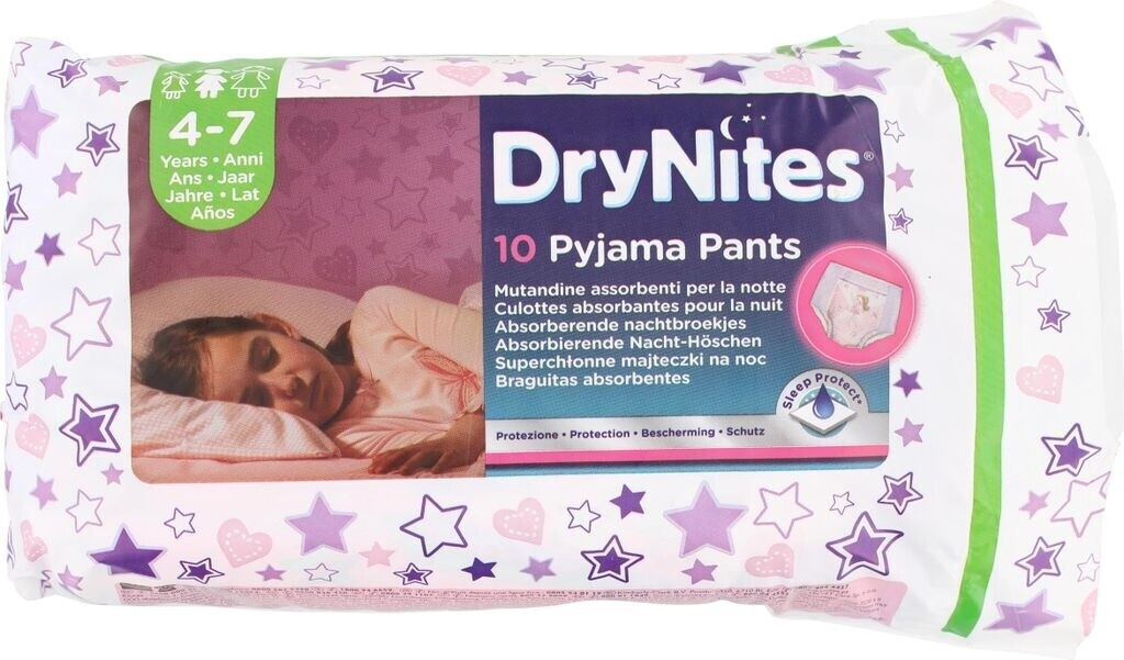 Huggies DryNites fille 4-7 ans 10 couches