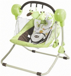 Babymoov Balancelle Bubble chocolat/vert