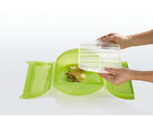 2 Papillotes silicone rouge et vert