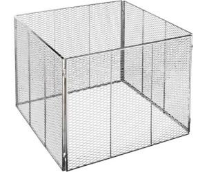 Garten Metall-Komposter Streckmetall 80 X 80 X 70 cm Brista verzinkt