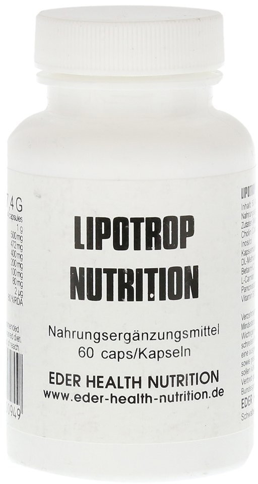 Eder Health Nutrition Lipotrop Fat Burner Kapseln (60 Stk.) ab 10,18 € Preisvergleich bei