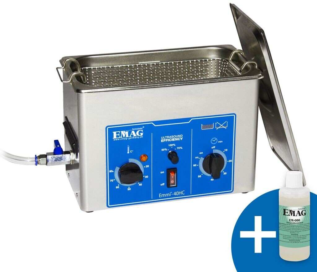 Appareil de nettoyage par ultrasons EMAG Emmi-420 HC avec robinet de  vidange, 2.483,47€
