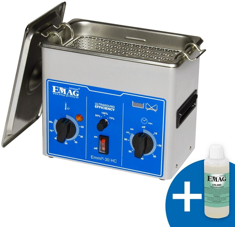 Appareil de nettoyage par ultrasons EMAG Emmi-420 HC avec robinet de  vidange, 2.483,47€