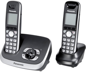 Panasonic KX-TG6524GN Quattro Schnurlostelefon mit Anrufbeantworter Silber 