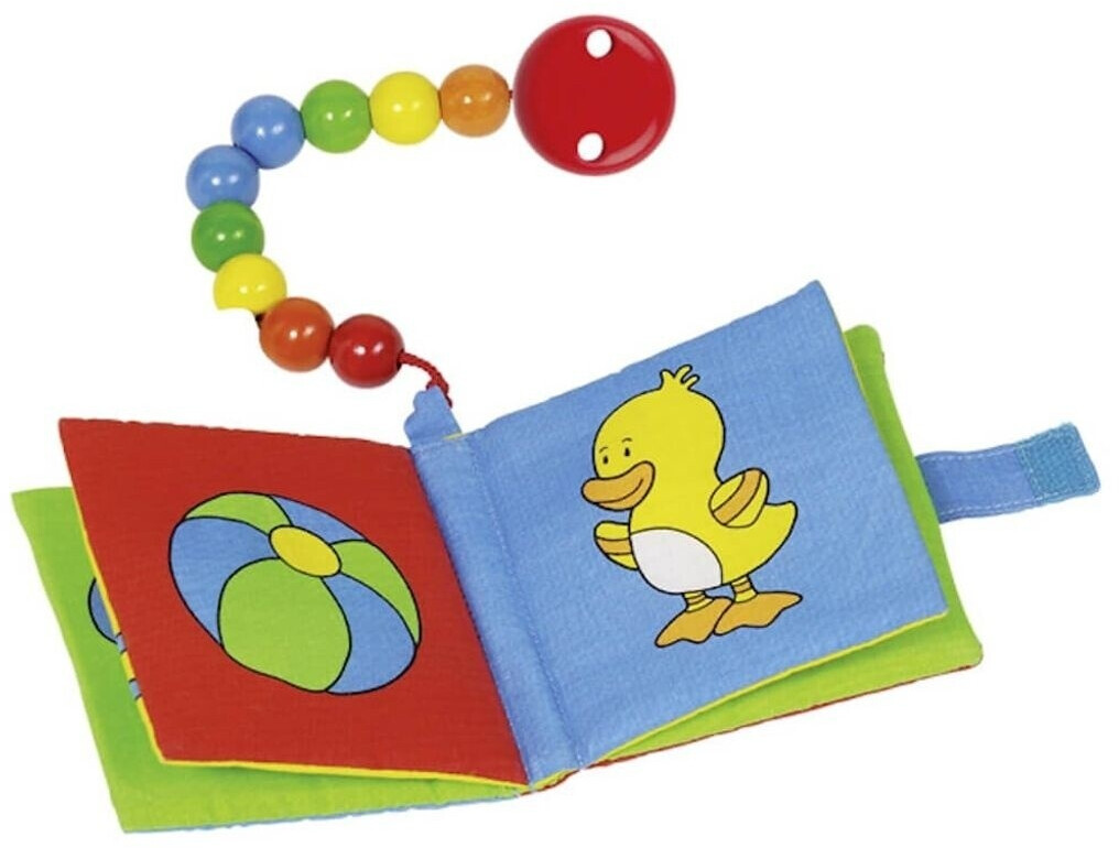 Heimess Attache-sucette avec livre en tissu